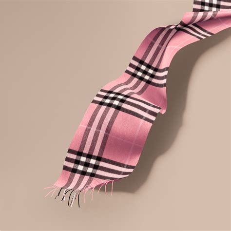 pink Burberry scarf cashmere